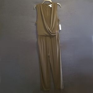 Bar III Sleeveless Draped Jumpsuit